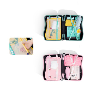 NOHOO impermeabile all'ingrosso del progettista bambini simpatico cartone animato bagaglio studente trolley borse di scuola con ruote per i bambini - Product Image 3