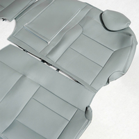 Housse de siège de voiture en cuir NAPA respirante toutes saisons, ensemble complet PRIMEFIT X6 K5 5 pièces, couleur et logo personnalisables