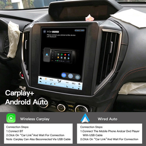 HFMidia Autoradio 10,4 pouces avec écran vertical, lecteur multimédia vidéo Bluetooth pour SUBARU XV 2018, CarPlay sans fil, lecteurs auto - Product Image 5