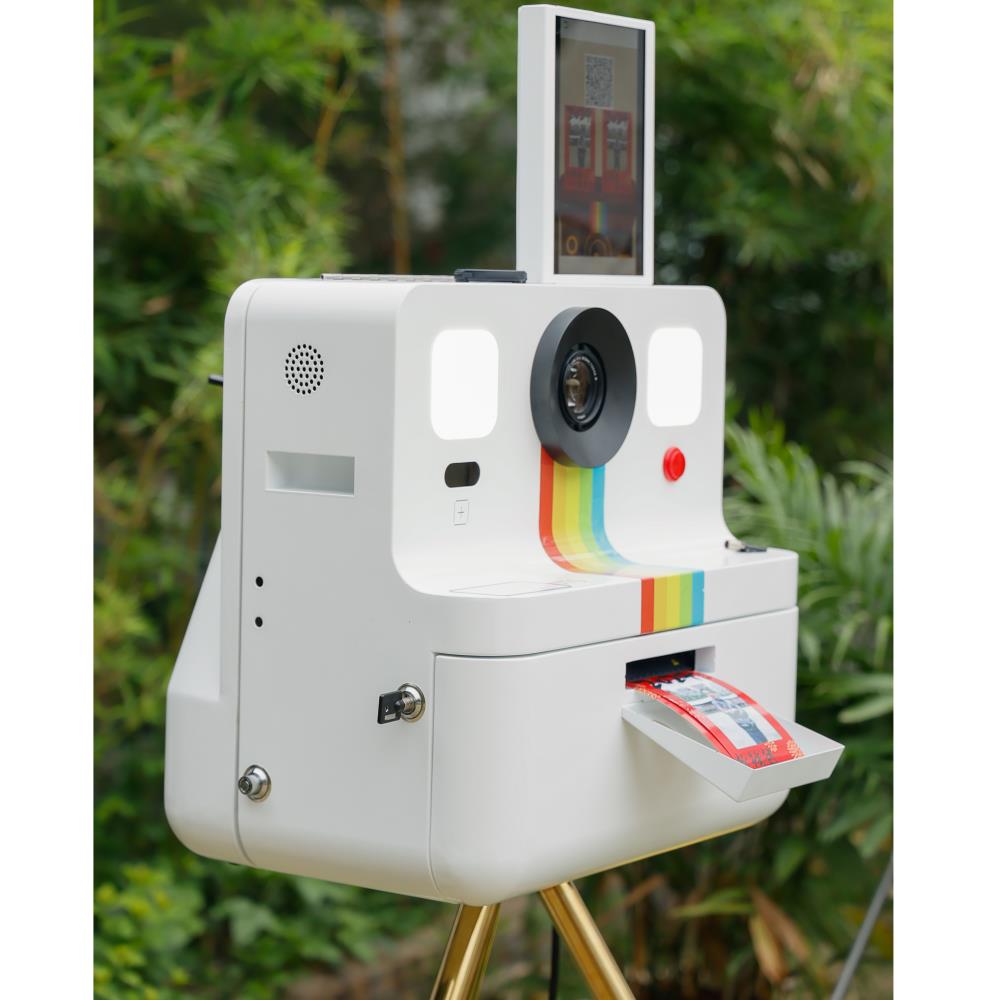 Photo Booth Polaroid Photo Booth with Mirror LED Light