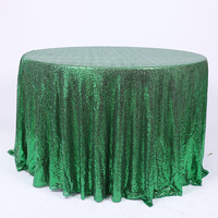 Nappes rondes à paillettes rouges nappe en gaze blanche pour la fête à la maison mariage couverture de Table à paillettes dorées