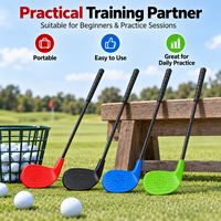 Club de golf d'entraînement premium en ABS léger avec manche en fibre de verre, pour droitier, idéal pour débutants, entraînement en intérieur et extérieur