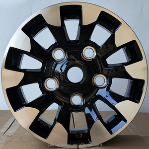 F80A32 16x7 18x8 5x165.1 Noir Machine Face Sainbo Old School Off Road Pick up Suv Mags Jantes en alliage d'aluminium - Product Image 2