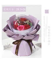 Vente en gros de ballons transparents Bobo, cadeau de graduation, bouquet de roses, fleurs de savon mignonnes, cadeau d'anniversaire, cadeau de la Saint-Valentin pour petite amie