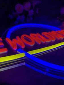Create a Sense of Mystery with World Is Yours LED Neon Marquee <b>Letters</b> for Home Mall Park Hotels Companies Weddings Parties Bars - Product Image 5
