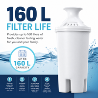 Freco F003 Waterfilter 3 eenheden/set 160L Levensduur filter Vermindert chloor smaak en geur Universeel compatibel