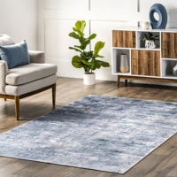 Décoration intérieure chaude tapis de salon en polyester personnalisé pour zone de détresse nuloom tapis de lavage en machine