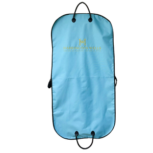 Haute qualité Oxford hommes sac de vêtement Durable costume veste sac à poussière avec logo de broderie sac de couverture anti-poussière pliant avec poignée en PU - Product Image 1