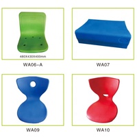 Chaises de stade creuses moulées par injection en HDPE et ABS, résistantes aux UV et ignifuges, pour extérieur, sièges de gymnase et de football, couleur personnalisée