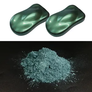 Pigments de Mica verts, résistance à la température plus élevée, Pigment Non toxique, poudre de Mica naturelle, perle, qualité alimentaire