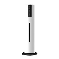 Humidificador de Aire Exclusivo Transfronterizo de 8L, Humidificador Ultrasónico de Pie para el Hogar, Unidad de Aromaterapia de Gran Capacidad, Plástico y Cerámica, Inteligente