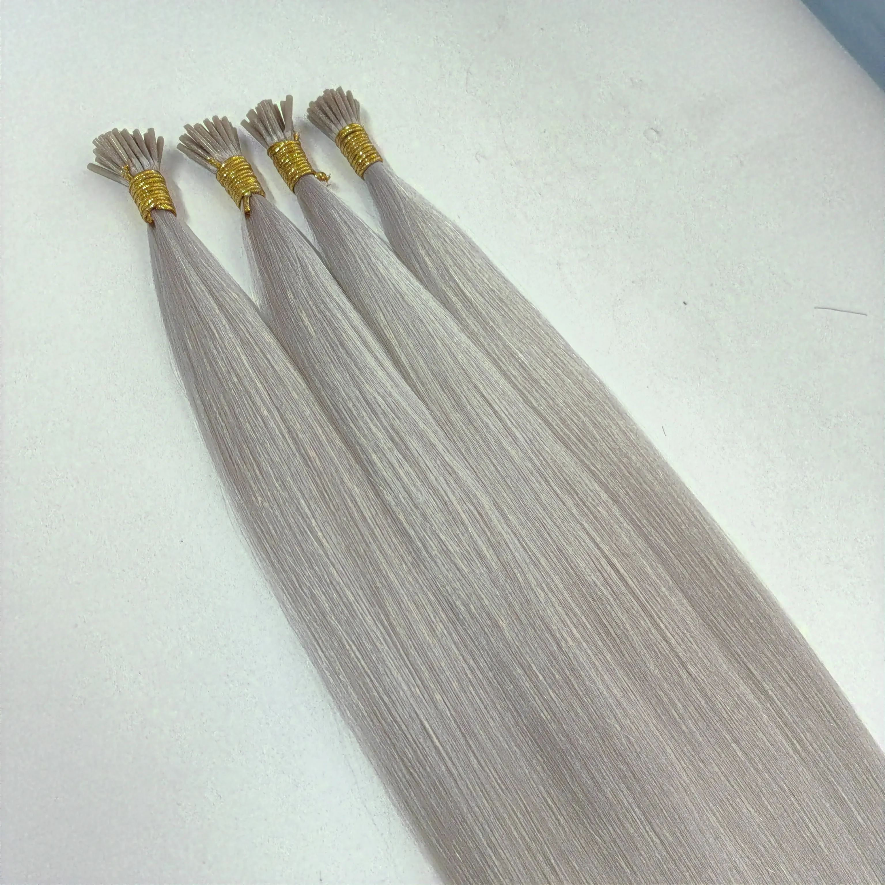 I Tips Human Hair Extensions Wholesale Remy Russian I-tip 100% Human Hair, Double Drawn I Tip Raw Virgin Hair extension