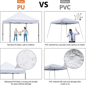 Carpa Plegable Portátil Impermeable para Exteriores con Estructura de Hierro Individual 3x3 3x4.5 3x6m, Stand Publicitario para Ferias Comerciales, Todas las Estaciones - Product Image 4