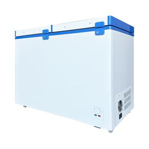Congélateur <span class=keywords><strong>solaire</strong></span> commercial 268L à double porte AC/DC <span class=keywords><strong>12V</strong></span> 24V 110V 220V, type coffre, 9,5 pi³ pour restaurant, supermarché, magasin - Product Image 4