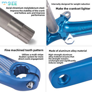 SeeMore 170mm ensemble de manivelle de vélo vtt avec pédalier 104BCD 34/36T pédalier ensemble de manivelle de vélo de montagne/route - Product Image 5