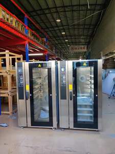 Oven konveksi Gas baja tahan karat baru LR-8D fungsi uap yang dapat disesuaikan untuk peralatan kue <span class=keywords><strong>Pastry</strong></span> toko roti restoran dengan 5 nampan - Product Image 3