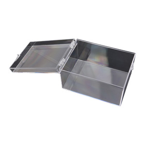 Tùy chỉnh in ấn logo hình chữ nhật rõ ràng Acrylic Hộp Quà Tặng thân cây với bản lề và Smash kháng Nắp hiển thị mẫu hộp - Product Image 2