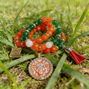 Bracelets de charme universitaires noirs avec logo des équipes HBCU Ben Franklin Falcons, Carver Rams, GW Carver, Sarah T Reed - Product Image 2