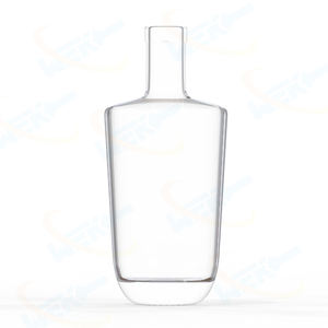 Botella de Licor de Alcohol Redonda con Fondo Redondo, Vacía, Elegante, de 375 ml y 750 ml, Reutilizable, para Tequila y Ron - Product Image 2