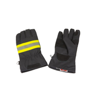 Gants ignifuges en cuir de vache Nomex EN659, combinaisons de pompier imperméables