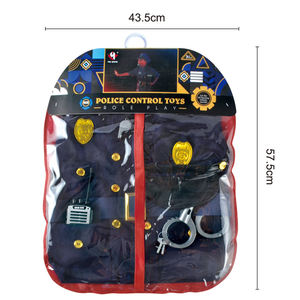 Ensemble de jouets de <span class=keywords><strong>police</strong></span> pour enfants Jouet de jeu de rôle avec chapeau uniforme <span class=keywords><strong>Menottes</strong></span> Sifflet Talkie-walkie Clés Costume de <span class=keywords><strong>police</strong></span> pour enfants - Product Image 4
