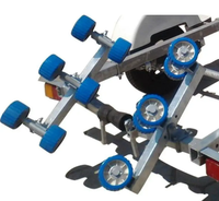 Accessoires pour remorques, kit de rouleaux pour remorque de bateau, rouleaux de glisse pour jet ski, ensemble de 2*2 rouleaux doubles