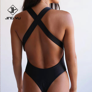 Custom Hawaiian print UPF50+ stylish and versatile one-shoulder swimsuit luxurious recycled nylon one-piece swimsuit - Product Image 5