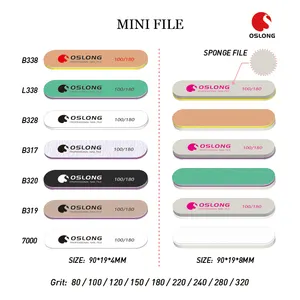 맞춤형 포장 무료 샘플 빨 얼룩말 미니 네일 파일