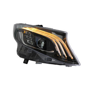 Conjunto de Faros Delanteros para Mercedes-Benz Vito, Estilo Maybach, LED, Señal de Giro Secuencial, Actualización Retrofit, Modelo 2016-2023 - Product Image 1