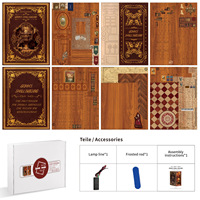 Cabane de bricolage personnalisée OEM Puzzle tridimensionnel en bois 3D Support de livre Assemblé à la main Conception de cabane créative Ensembles en plastique inclus