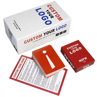 Impression personnalisée de jeu de cartes de poker, papier de haute qualité, boîte avec couvercle et base, design brodé
