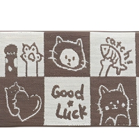 Modern Non Slip Rubber Backing Machine Made Hallway Runner Rug Washable Eco-Friendly Waterproof Polypropylene Jacquard Floor Mat