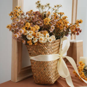 Bunga Buatan, 30 Bunga Aster Tunggal Berwarna Musim Gugur, Bunga Dekoratif Pedesaan, Ornamen Rumah, Perlengkapan Rumah - Product Image 3