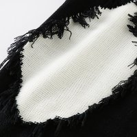 Pull-over texturé déchiré surdimensionné pour homme, en tricot patchwork vieilli, avec logo personnalisé ODM, collection automne