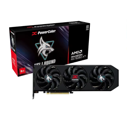New PowerColor Hellhound Radeon RX 5080 XT 8GB GDDR6 RX5080XT GPU RX5080 XT Video Card 5080XT 7800XT 7700XT 7650XT Graphics Card