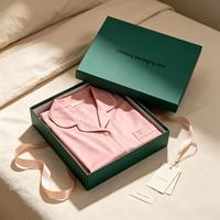 Caja de Regalo Rígida con Grabado en Relieve para Paquetes de Pijamas, Camisas y Vestidos de Seda de Alta Calidad, Impresión con Tinta de Soya, Venta al Por Mayor