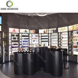 Muebles Personalizados <span class=keywords><strong>para</strong></span> Tienda de Cosméticos, Vitrina de <span class=keywords><strong>Maquillaje</strong></span> de Madera, Exhibidor de Perfumes con Iluminación LED <span class=keywords><strong>para</strong></span> Salón de Belleza - Product Image 5