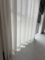 Nouveau rideau occultant moderne en polyester/bambou, style encre de Chine, écologique, doux, pliable, pour l'intimité et la lumière douce
