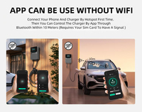 Chargeur EV étanche 48A Type 1 11,5 KW AC J1772 Station de recharge pour véhicules électriques avec contrôle RFID et application