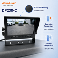 Moniteur LCD 7 pouces AlwayCare pour véhicule avec caméra de recul et écran de marche arrière automatique pour véhicules commerciaux
