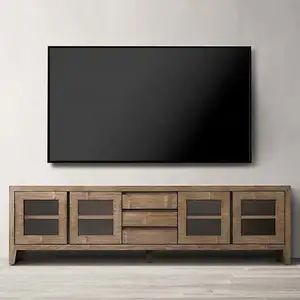Vendita calda stile europeo legno armadio cassetto di stoccaggio moderno in legno TV Cabinet