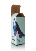 Boîte pliante en carton blanc écologique et recyclable avec logo personnalisé, boîte pour bouteille avec gaufrage, emballage direct usine