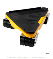 Conjunto de Ferramentas para Mover Móveis 4PCS 360 °   Deslizadores Rotativos Antiderrapantes com Rodas Giratórias em Forma de Triângulo Alta Capacidade de Carga