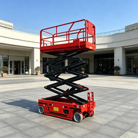 Plateforme élévatrice à ciseaux entièrement électrique autopropulsée de 4m à 18m, plateforme de travail aérien mobile, élévateur hydraulique, prix d'usine
