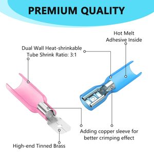 Dingyuan fdfd MDD cách điện biển Ô tô nhiệt thu nhỏ nữ và nam Spade kết nối nhanh chóng ngắt kết nối dây uốn thiết bị đầu cuối - Product Image 2