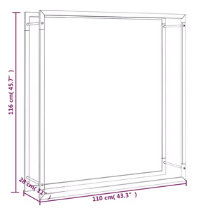Suporte Personalizado para Lenha de Exterior e Interior, <span class=keywords><strong>Rack</strong></span> de Lenha de Metal com Revestimento em Pó <span class=keywords><strong>DIY</strong></span> Personalizado - Product Image 6
