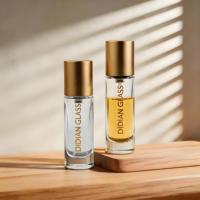 Flacon de parfum miniature transparent cylindrique pour voyage, 10 ml, 15 ml, 25 ml, 30 ml, flacon de parfum vide en verre avec boîte d'emballage