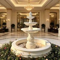 Fontaine en marbre de style coréen pour piscine longue, fontaine en pierre pour appartement et salle d'exposition
