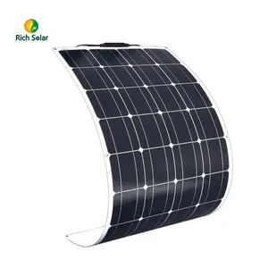 Rich Solar de alta calidad OEM personalizar película fina ETFE SEMI 24V 48V paneles solares flexibles 100W 200W 250W 300W 500W China