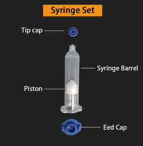 EFD Tipo Plástico Pegamento Jeringa Dispensación Barriles 3cc 5cc 10cc 30cc 55cc Adhesivo Jeringa Barril Transparente/Negro/ámbar - Product Image 6